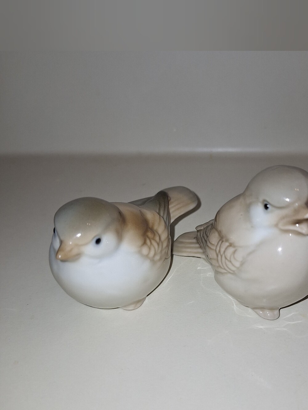 Vintage Homco Bird Figurines~Ceramic~Japan~Sparrows